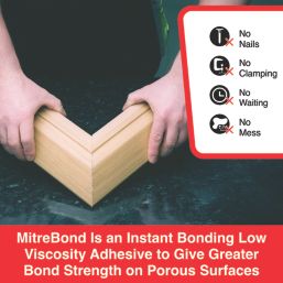 Unika MitreBond 400ml & 100g 2-Part Adhesive Clear