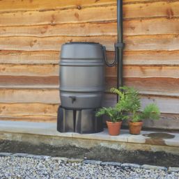 Straight PLC Harcostar Water Butt Kit Grey 168Ltr