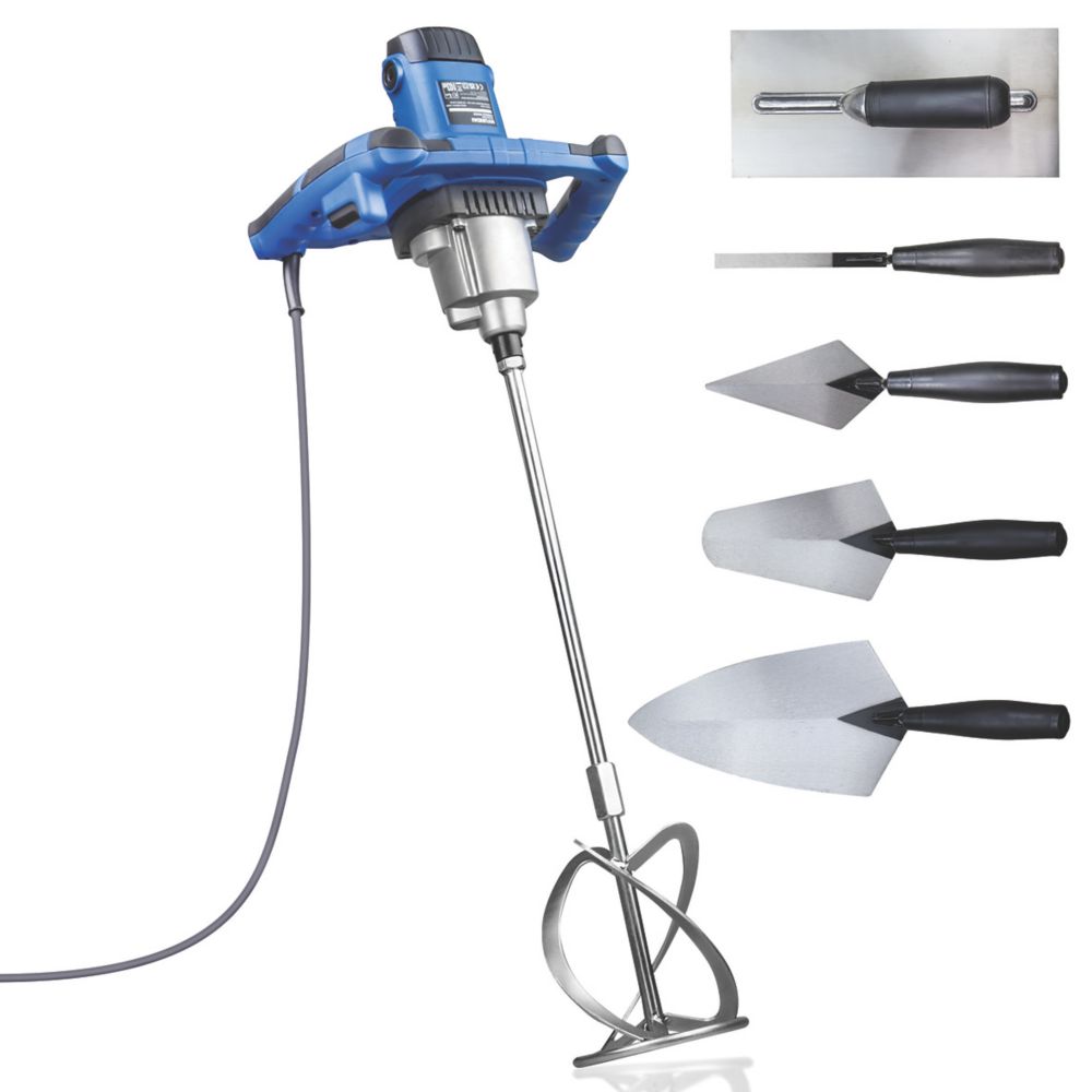 Hyundai HYPM1600E 1600W Electric Paddle Mixer 230V Screwfix