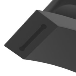 Swirl Wye Matt Black 150mm Cloakroom Lever Mono Basin Mixer Tap  With Clicker Waste