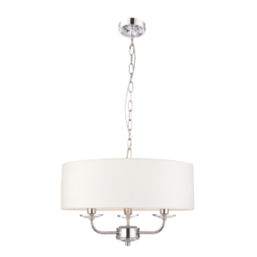 Quay Design Polaris 3-Light Pendant Bright Nickel