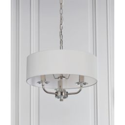 Quay Design Polaris 3-Light Pendant Bright Nickel