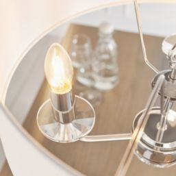 Quay Design Polaris 3-Light Pendant Bright Nickel