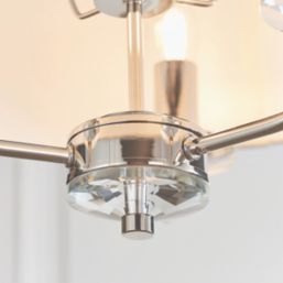 Quay Design Polaris 3-Light Pendant Bright Nickel