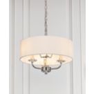 Quay Design Polaris 3-Light Pendant Bright Nickel