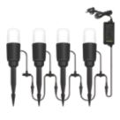 Zink Lapin Outdoor LED Path Lights Kit Black 3W 250lm