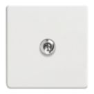 Varilight  10A 1-Gang 2-Way Light Switch  Ice White with Colour-Matched Inserts