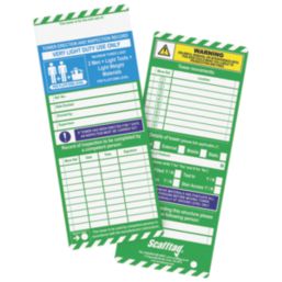 Scafftag  Tower Tag Inserts 10 Pack