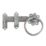 GateMate Ring Gate Latch Silver 150mm