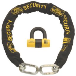 Burg-Wachter Hardened Steel Motorbike Security Chain & U- Lock 1m x 12mm