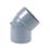 FloPlast  Solvent Weld 135° Single Socket Bottom Offset Bend Grey 110mm