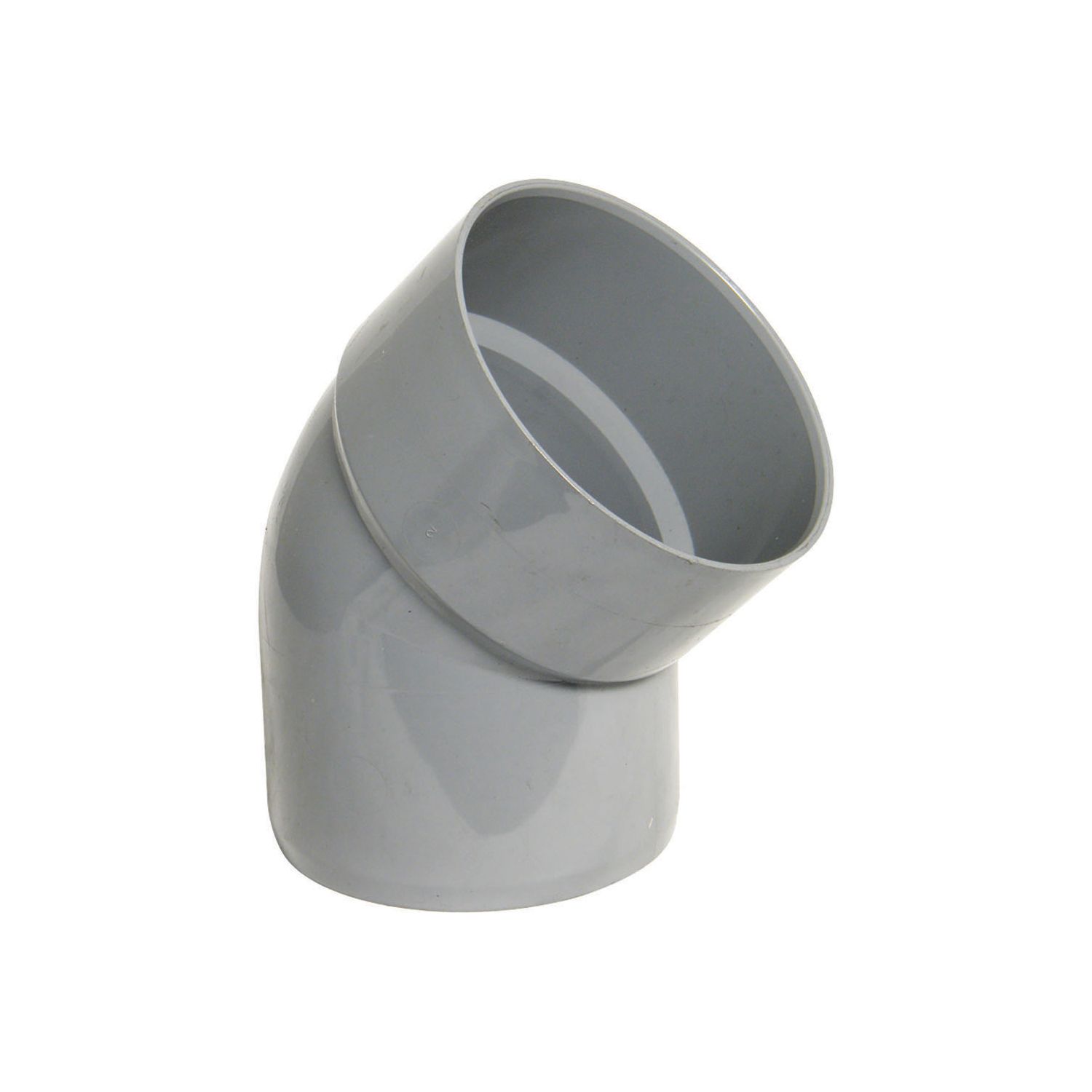FloPlast Solvent Weld 135° Single Socket Bottom Offset Bend Grey 110mm (13227)