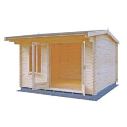 Shire Marlborough 12' x 12' (Nominal) Reverse Apex Timber Log Cabin