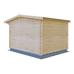 Shire Marlborough 12' x 12' (Nominal) Reverse Apex Timber Log Cabin