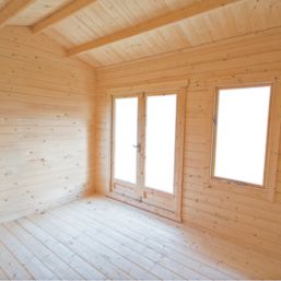 Shire Marlborough 12' x 12' (Nominal) Reverse Apex Timber Log Cabin