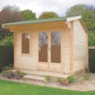 Shire Marlborough 12' x 12' (Nominal) Reverse Apex Timber Log Cabin