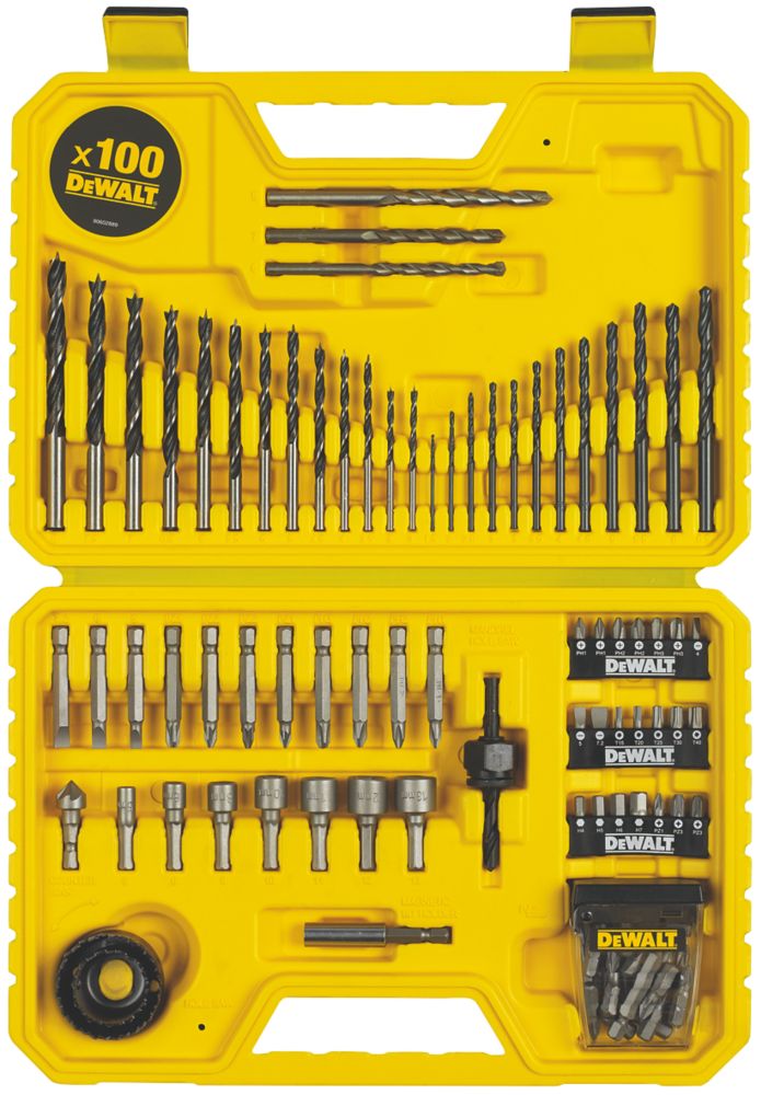 Dewalt drill 2025 bit set 100