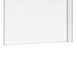 Semi-Framed Chrome Bath Screen Reversible 800mm x 1500mm