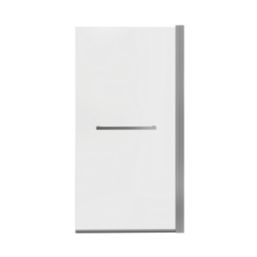 Semi-Framed Chrome Bath Screen Reversible 800mm x 1500mm