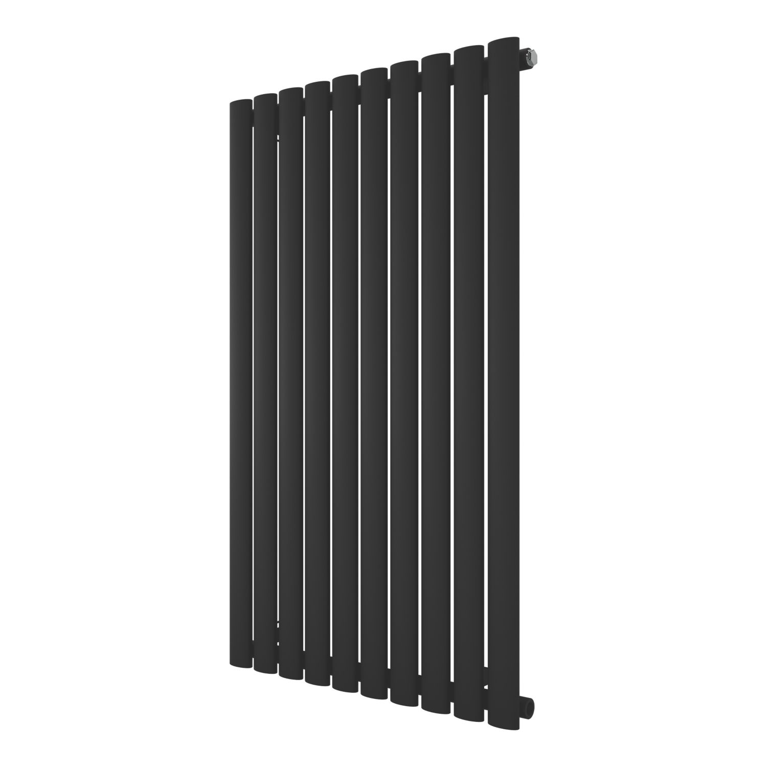 Ximax Fortuna 1000mm x 584mm 2440BTU Black Vertical Designer Radiator (132AC)