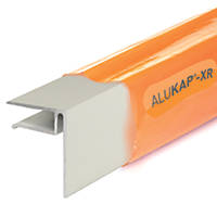 ALUKAP-XR White 10mm 10mm Sheet End Stop Bar 40mm x 4800mm