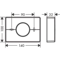 Hansgrohe AddStoris Sanitary Bag Dispenser Matt Black