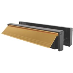 Diall Sleeved Letter Box Gold 305mm x 67mm