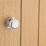 Designer Levers  Door Knob on Chrome Base 60mm Pair White