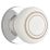 Designer Levers  Door Knob on Chrome Base 60mm Pair White