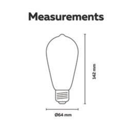 Calex  E27 ST64 LED Light Bulb Gold 250lm 3.5W
