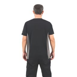 Site Leckman Short Sleeve T-Shirt Black Medium 43" Chest