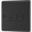British General Nexus Metal 20A 16AX 3-Gang 2-Way Light Switch  Matt Black