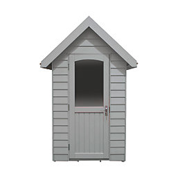 Forest FRA46GYIN 5' x 6' 6" (Nominal) Apex Overlap Timber Shed with Assembly
