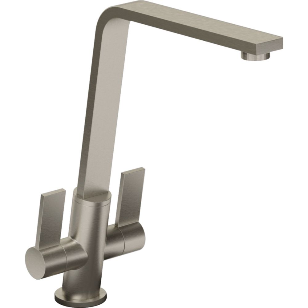 Abode Linear Flair Kitchen Mixer Tap Brushed Nickel Screwfix