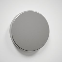 Splashback  Clear with Satin Chrome Caps Kitchen Splashback 600mm x 700mm x 6mm