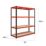 RB Boss  4-Tier Metal Garage Shelving Unit 1600mm x 600mm x 1800mm