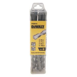 DeWalt SDS Plus Shank Masonry Drill Bit Set 8 Pcs Screwfix