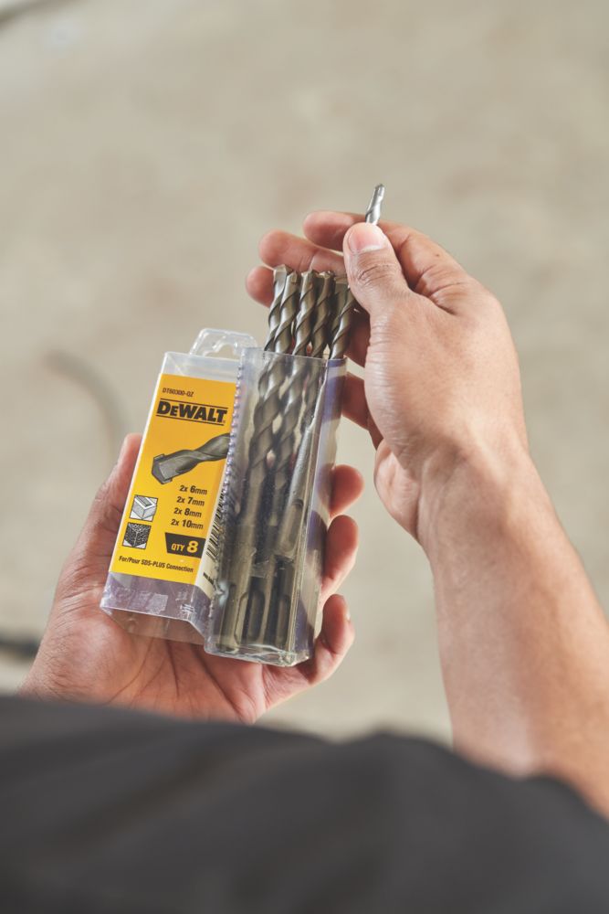 Sds drill best sale bit set dewalt