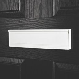 Stormguard Brush Letter Plate White 292mm x 75mm