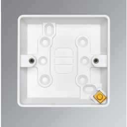 MK Logic Plus 1-Gang Surface Pattress  Back Box 16mm