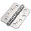 Eclipse  Polished Chrome Grade 11 Fire Rated Ball Bearing Hinges Radius Corners 102mm x 76mm 2 Pack