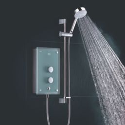 Mira Azora Frosted Glass 9.8kW  Electric Shower