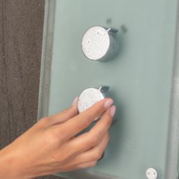 Mira Azora Frosted Glass 9.8kW  Electric Shower