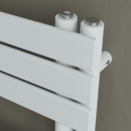 Azur 750mm x 500mm 1024BTU White Flat Electric Towel Radiator