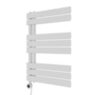 Azur 750mm x 500mm 1024BTU White Flat Electric Towel Radiator