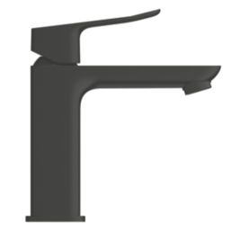 Grohe Dice Matt Black 204mm Standard Lever Mono Basin Mixer Tap  With Clicker Waste