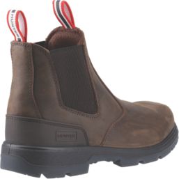 Hunter  Size 10.5  Brown  Slip-On Occupational Work Boots