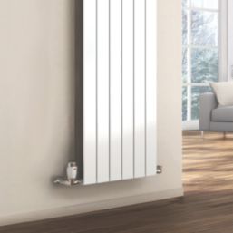 Reina Flat Single 1800mm x 440mm 3040BTU White Vertical Designer Radiator