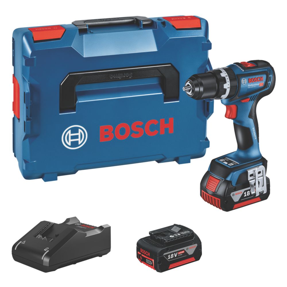 Bosch GSB 18V90 C 18V 2 x 4.0Ah LiIon Coolpack Brushless Cordless
