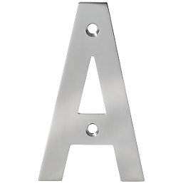 Eclipse Door Letter A Polished Stainless Steel 100mm